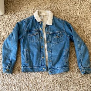 American Apparel Sherpa Lined Jean Jacket
